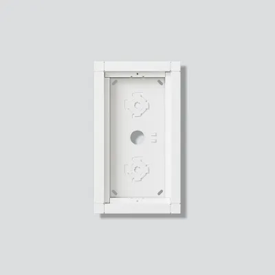 Siedle Aufputzgehäuse GA 612-2/1-01 W | 2 Module | Aluminium | 232x132x36,5 mm | diebstahlsicher | weiß