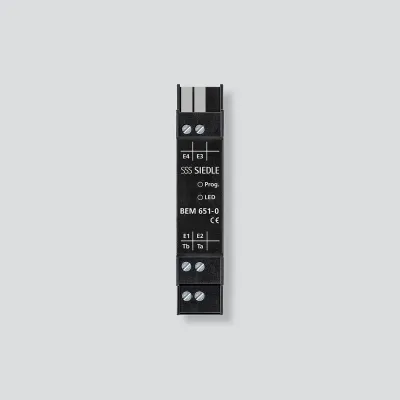 Siedle Bus-Eingangs-Modul BEM 651-0 | Hutschiene | 1TE | steuern/regeln | Bus-System | Kunststoff | Schwarz