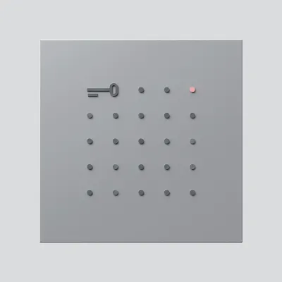 Siedle ELM 600-0 SM | Electronic-Key-Lesemodul | MIFARE DESFire EV2 | 500 Nutzer | 99x99x27mm | silber