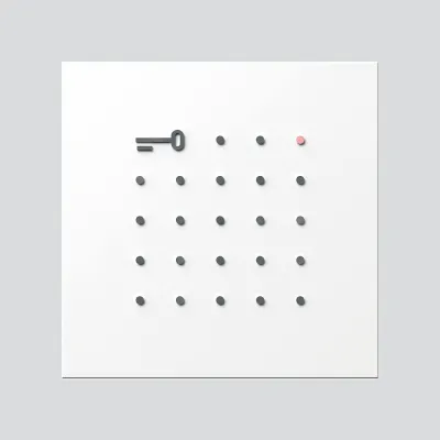 Siedle Electronic-Key-Lese-Modul ELM 600-0 W | MIFARE DESFire EV2 | Zutrittskontrolle | 99x99x27mm | 500 Nutzer | weiß