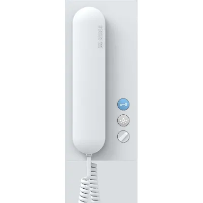 Siedle Haustelefon Analog HTA 811-0 W | Mehrdraht-System 6+n Technik | Aufputz | mit Türöffnerautomatik | weiß