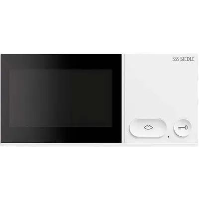 Siedle Video-Innenstation IQID-0 | Haustelefon LAN/WLAN | 4,3 Zoll Farbbild | Netzwerktechnik | Aufputz | Weiß
