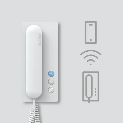Siedle Haustelefon IQ HTA 210010100-00 | Audio-Innenstation 6+n Technik | WLAN-Schnittstelle | Aufputz | Weiß