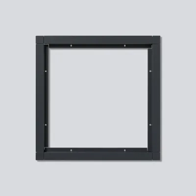 Siedle Kombirahmen KR 611-2/2-0 AG | 4-fach Unterputzrahmen Aluminium | 231x231x15 mm | Diebstahlsicherung | anthrazit