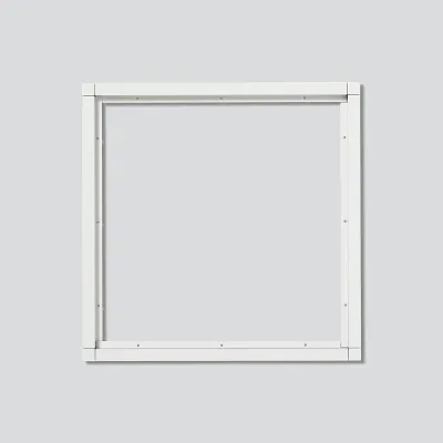 Siedle Kombirahmen KR 611-3/3-0 W 16406 | 9 Module | Unterputz | Aluminium | 331x331x15 mm | Diebstahlsicherung | weiß