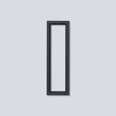 Siedle Kombirahmen KR 611-4/1-0 AG | 4-fach Unterputzrahmen | Aluminium | 131x431x15 mm | Diebstahlsicherung | anthrazit