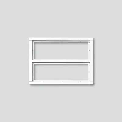 Siedle Kombirahmen KR 613-2 AG | Adapter Vario 511 auf 611 | 6-fach | Unterputz | Aluminium | 331x242x15 mm | anthrazit