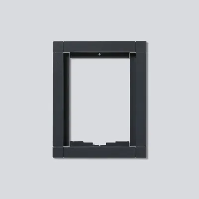 Siedle Kombirahmen KR 611-1/1-0 AG | 1-fach Unterputz Rahmen | Aluminium | anthrazit | Diebstahlsicherung integrierbar