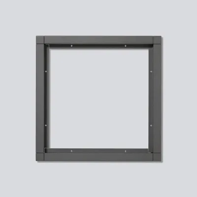 Siedle Kombirahmen KR 611-2/2-0 DG | 4-fach Unterputzrahmen | Aluminium | 231x231x15 mm | grau