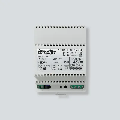 SIEDLE Netzgerät PSH04P10048MGEB | Lade-Netzteil 48V DC | 230V Eingang | IP20 | DIN-Schiene | für IQ-Komponenten | Weiß