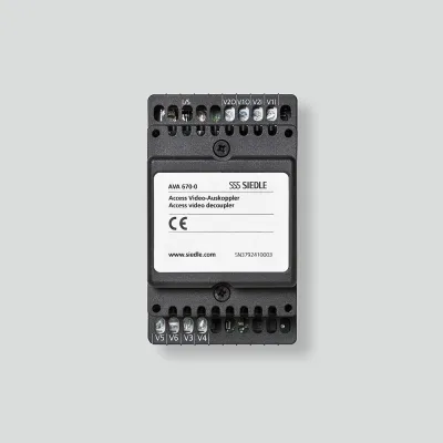 Siedle Access-Video-Auskoppler AVA 670-0 | Bus-System | DIN-Schiene | 3TE | Kunststoff | schwarz