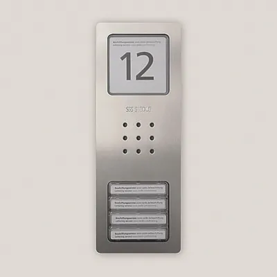 Siedle&S. Audio-Türstation Edelstahl gebürstet CA 812-4 E