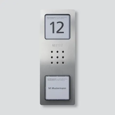Siedle Audio-Türstation CA 850-1 E | Türsprechanlage Bus-System | Edelstahl gebürstet | Aufputz | 1 Klingeltaste | IP54