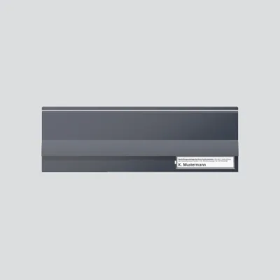 Siedle Brief-Einwurfklappe BE 611-3/1-0 AG | Funktionsmodul Briefkasten | Aluminium | anthrazit | 299x99x6 mm
