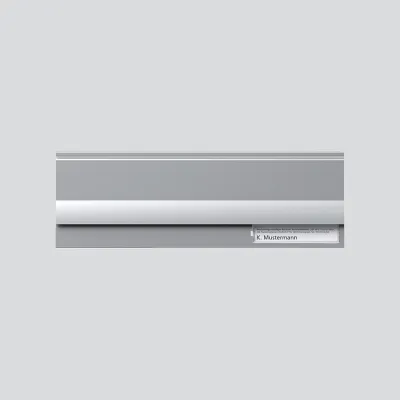 Siedle Brief-Einwurfklappe BE 611-3/1-0 SM | Briefkasteneinwurf Modul | Aluminium | 299x99x6 mm | silber-metallic