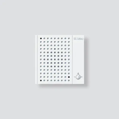 Siedle Bus-Nebensignalgerät BNS 750-02 W | Aufputz | Lautstärkeregelung | Kunststoff | 107x107x25mm | Weiß