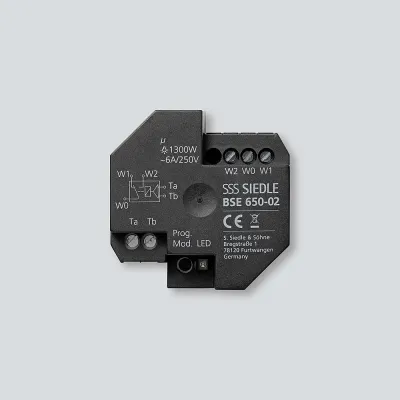 Siedle Bus-Schalt-Einheit BSE 650-02 | Bus-System | Unterputz | bistabiles Relais | 70er-Dose | 51x23 mm | schwarz
