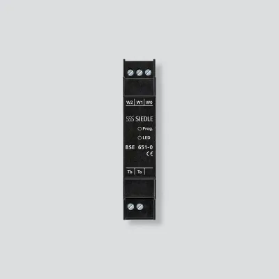 Siedle Bus-Schalt-Einheit BSE 651-0 | Schaltaktor DIN-Hutschiene | Bus-System | Relais | 18x90x60 mm | schwarz