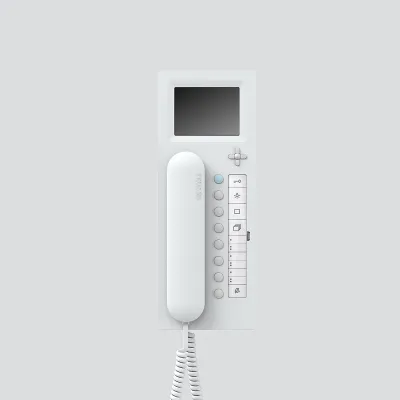 Siedle BTCV 850-03 W | Bus-Telefon Comfort | Video-Türsprechanlage mit 8,8 cm Farbmonitor | Aufputz | Weiß