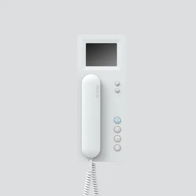 Siedle Bus-Telefon Standard BTSV 850-03 W | Video Haustelefon In-Home-Bus | Farbmonitor 8,8 cm | Aufputz | Weiß