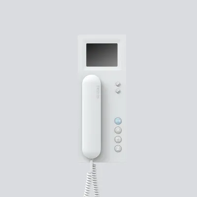 Siedle Bus-Telefon Standard BTSV 850-03 W | Video Haustelefon In-Home-Bus | Farbmonitor 8,8 cm | Aufputz | Weiß