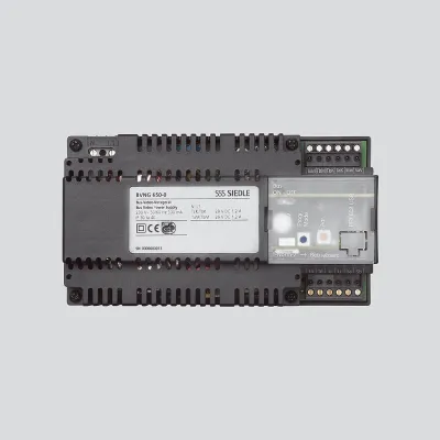 Siedle BVNG 650-0 Bus-Video-Netzgerät | 230V AC, 29V DC | 31 Teilnehmer | IP20 Schwarz