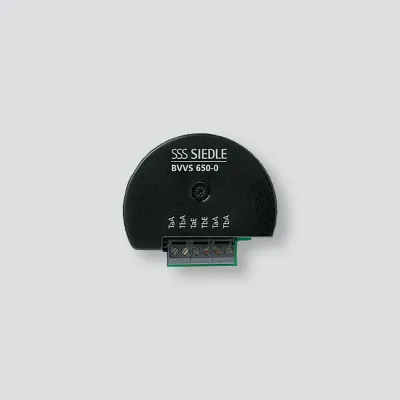 Siedle Bus-Video-Verteiler symmetrisch BVVS 650-0 | 2 Ausgänge | Bus-System | Unterputz | für 55er Dose | Schwarz