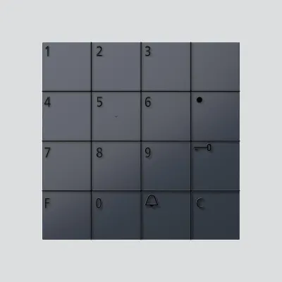 Siedle Codeschloss-Modul COM 611-02 AG | Zutrittskontrolle | Vario-Bus Funktionsmodul | 99x99x27 mm | anthrazit