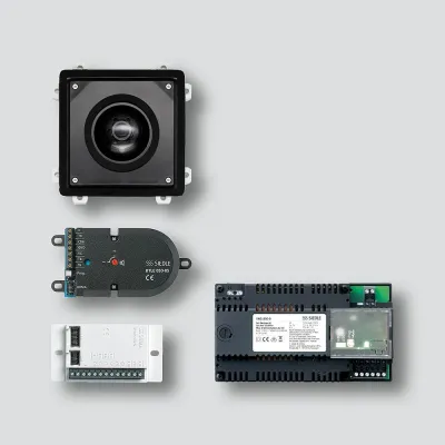 Siedle Einbau-Kit Video KIT EV 053-0 | Türsprechanlage | Bus-System | 130° Kamera | PTZ | Smartphone | schwarz