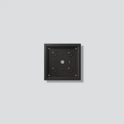 Siedle Aufputzgehäuse GA 612-2/2-01 DG | Gehäuse für 4 Funktionsmodule | Aluminium | Diebstahlsicherung | dunkelgrau