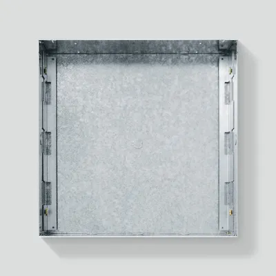 Siedle Briefkasten Unterputz-Gehäuse BGU 611-4/4-0 | 16-fach | 400x400x150 mm | Stahl verzinkt | grau