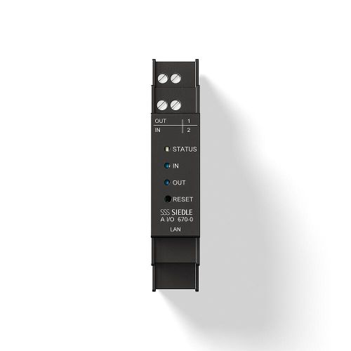 Bild: Siedle&S. IP-Schaltaktor für Access Schwarz A I/O 670-0