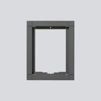 Siedle Kombirahmen KR 611-1/1-0 DG | Unterputz 1-fach | Aluminium | 131x163x15 mm | dunkelgrau-glimmer