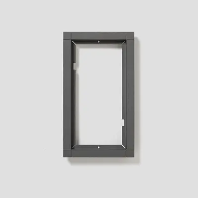 Siedle Kombirahmen KR 611-2/1-0 DG | 2-fach Unterputz-Rahmen für Module | Polycarbonat | 231x131x15 mm | Dunkelgrau