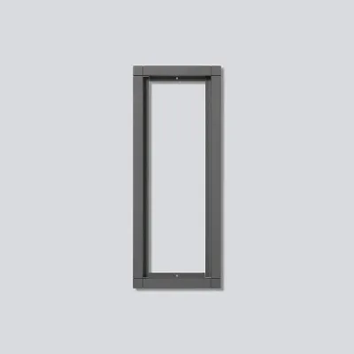 Siedle Kombirahmen KR 611-3/1-0 DG | 3-fach Unterputzrahmen Aluminium | 331x131x15 mm | dunkelgrau-glimmer