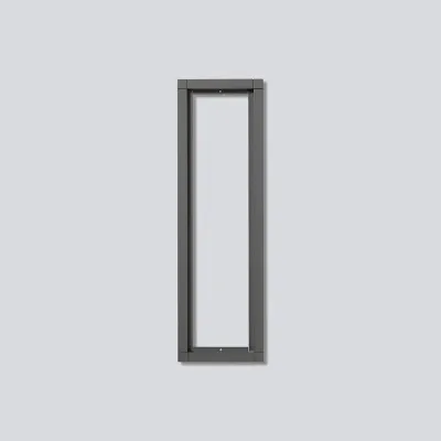 Siedle Kombirahmen KR 611-4/1-0 DG | Unterputzrahmen für 4 Module | Aluminium | 431x131x15 mm | dunkelgrau glimmer