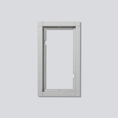Siedle Kombirahmen KR 611-2/1-0 SM | 2-fach Rahmen Unterputz | Polycarbonat lackiert | 231x131x15 mm | silber-metallic