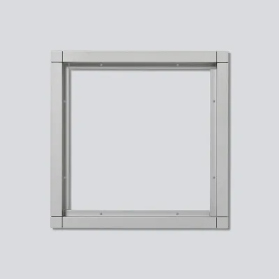Siedle Kombirahmen KR 611-2/2-0 SM 116829 | 4-fach Rahmen Unterputz | Aluminium | 231x231x15 mm | silber-metallic
