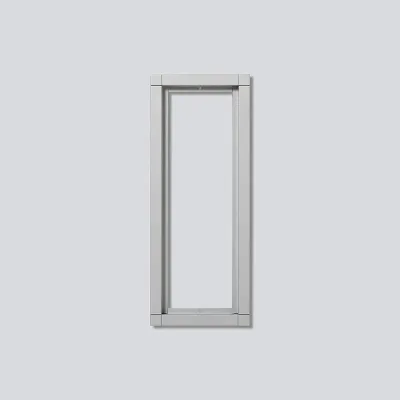 Siedle Kombirahmen KR 611-3/1-0 SM | 3-fach Unterputzrahmen | Aluminium | 331x131x15mm | silber-metallic