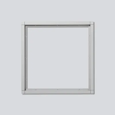 Siedle Kombirahmen KR 611-3/3-0 SM | 9 Module | Unterputz | Aluminium | 331x331x15 mm | Diebstahlsicherung | Silber