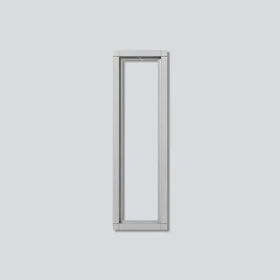 Siedle Kombirahmen KR 611-4/1-0 SM | 4-fach Aluminium Unterputzrahmen | 431x131x15 mm | silber metallic