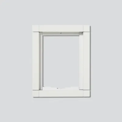 Siedle Kombirahmen KR 611-1/1-0 W | Aluminium Unterputzrahmen 1-fach | 131x163x15 mm | weiß