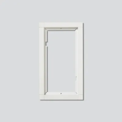 Siedle Kombirahmen KR 611-2/1-0 W | 2-fach | Unterputz | Polycarbonat | 231x131x15 mm | weiß