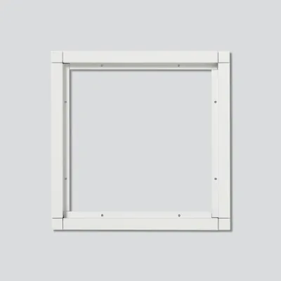 Siedle Kombirahmen KR 611-2/2-0 W | 4-fach Rahmen Unterputz | Aluminium | 231x231x15 mm | weiß