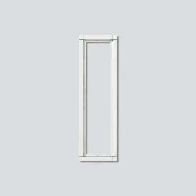 Siedle Kombirahmen KR 611-4/1-0 W | 4 Module | Aluminium | Unterputzmontage | 431x131x15 mm | Weiß