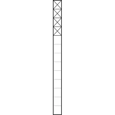 Siedle&S. Kommunikations-Stele 1,3m sil/met 4Mo KSF 613-4 SM