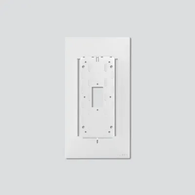 Siedle Nachrüstblende Haustelefon HT/NB 800-0 W | geeignet für Innenstation | Aufputz | Edelstahl weiß | 150x282x1mm