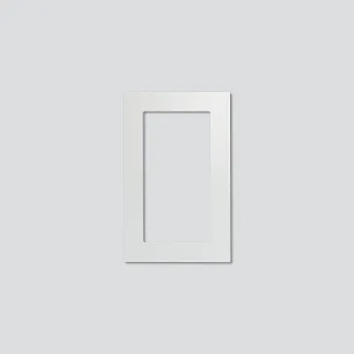 Siedle Nachrüstblende Vario VA/NB 611-2/1-0 W | Außenstation Zubehörelement | Aluminium | Unterputz | Weiß