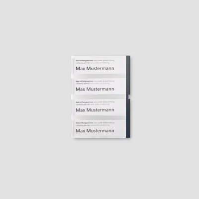 Siedle&S. Namensschild kpl. Anthrazitgrau 210007072-00