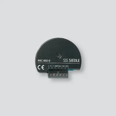 Siedle Nebensignal-Controller NSC 602-0 | Zusatzgerät Türkommunikation 1+n-System | Unterputz | Kunststoff | Schwarz